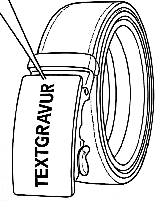 Textgravur Textgravur