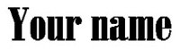 Schriftart 4 Schriftart 4