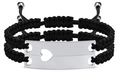 2 Stück • Partnerarmbänder (Silber+Silber) 2 Stück • Partnerarmbänder (Silber+Silber)