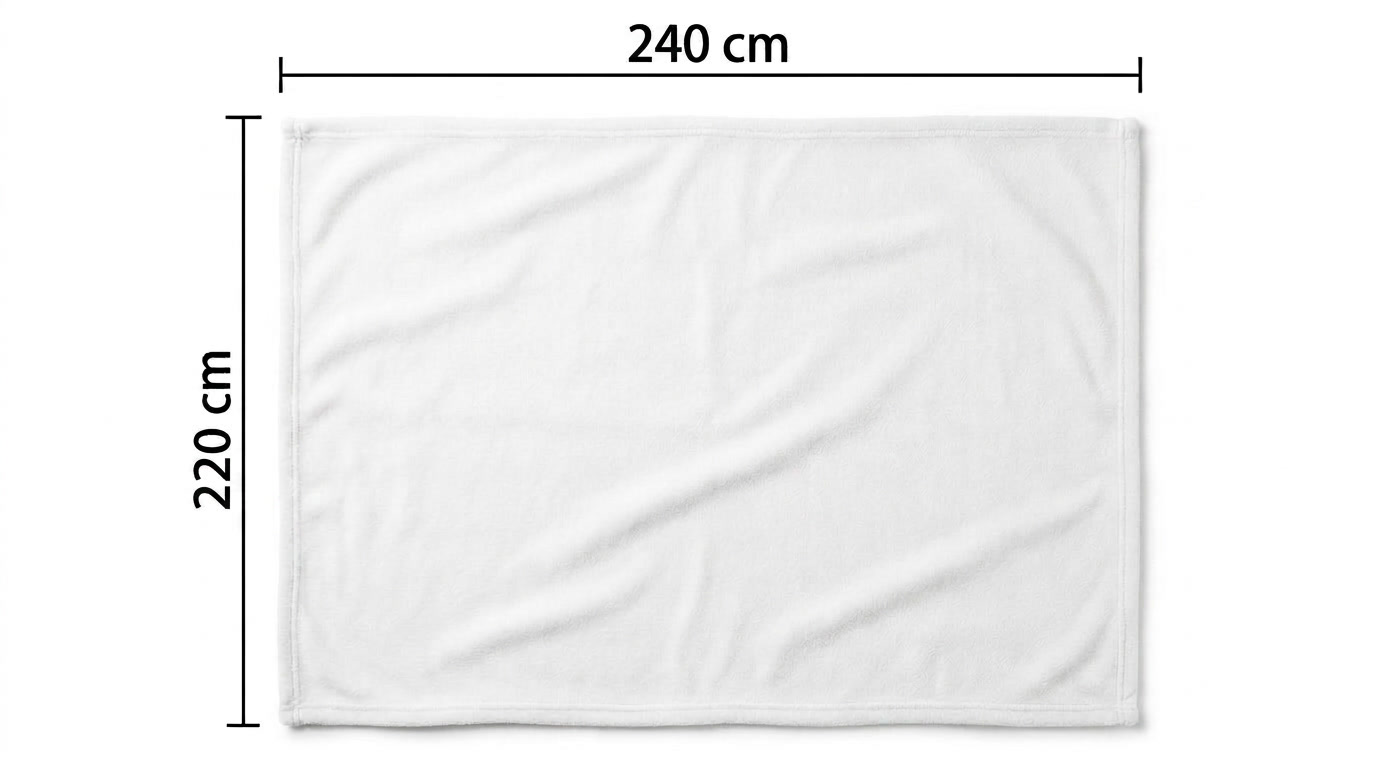 220 x 240 cm (+&pound;30.00)