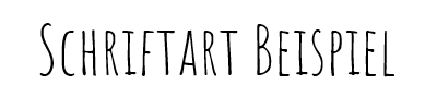 Schriftart AMATIC