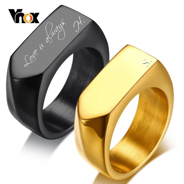 Personalisierter Ring Textgravur