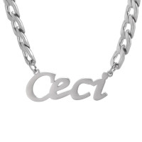 Personalisierte Namenskette aus Edelstahl – Herren Halskette mit eigenem Namen Personalisierte Namenskette aus Edelstahl – Herren Halskette mit eigenem Namen