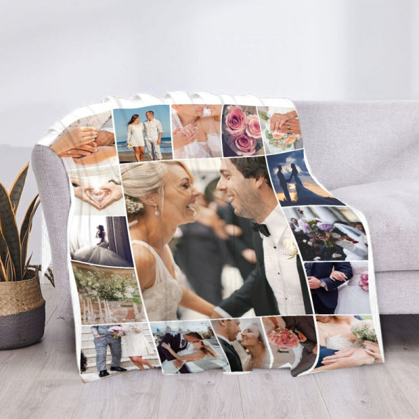 Kuscheldecke mit Foto  Multi-Bilder