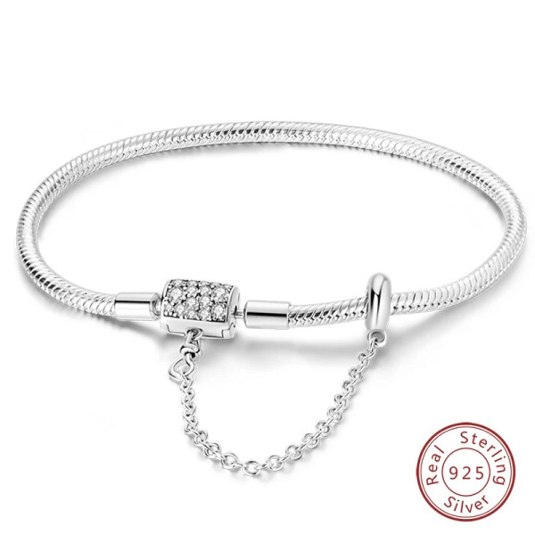 Silberarmband aus 925 Sterling Silber (Zirkonia)