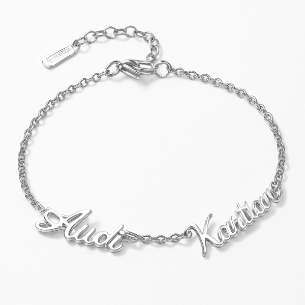 Edelstahl Multi-Namensarmband – personalisiertes Armband mit mehreren Namen