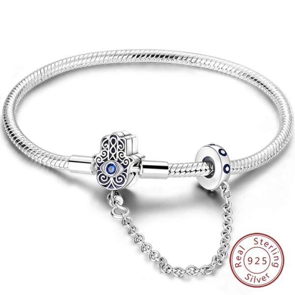 Armband mit Auge-Anhänger aus Sterling Silber