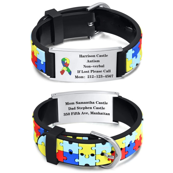 Kinderarmband mit Gravur – Personalisiertes Silikonarmband mit Wunschtext