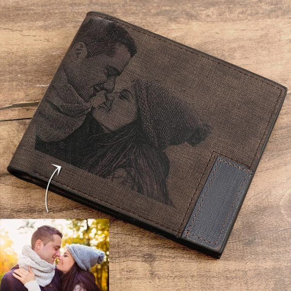 Brieftasche mit Gravur – personalisiertes Portemonnaie mit Foto & Text