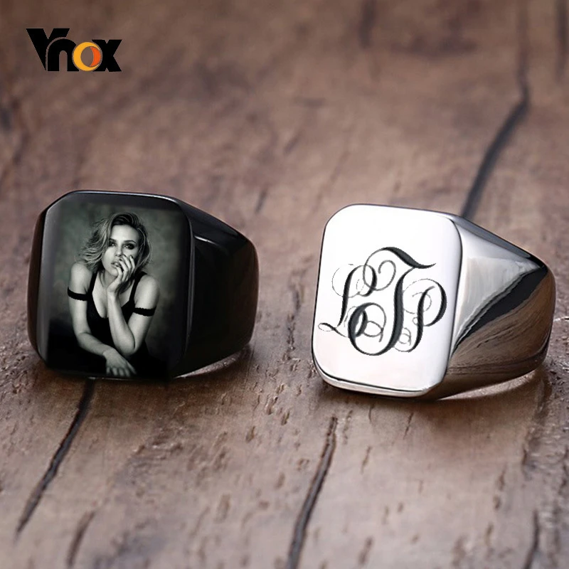 Personalisierter Ring mit Fotogravur