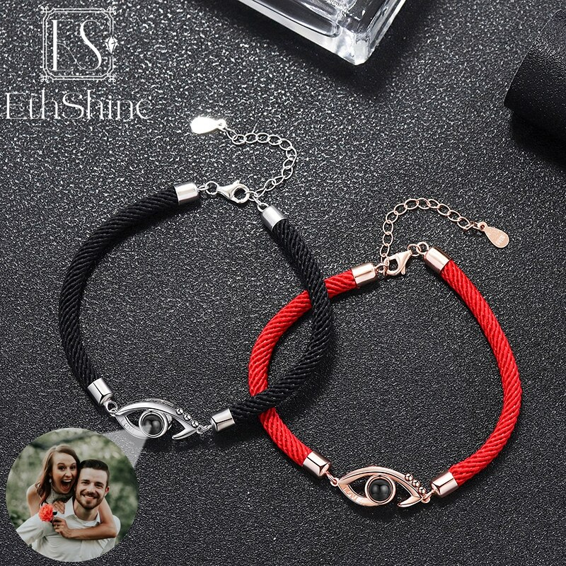 Personalisiertes Silberarmband mit eigenem Bild im inneren