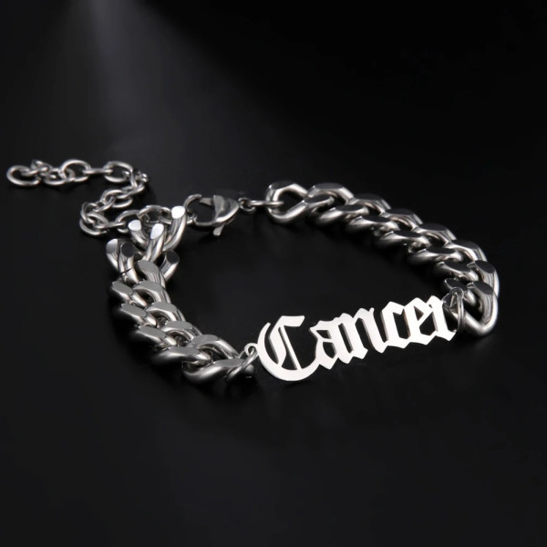 Herrenarmband mit eigenem Namen – Personalisiertes Text-Armband