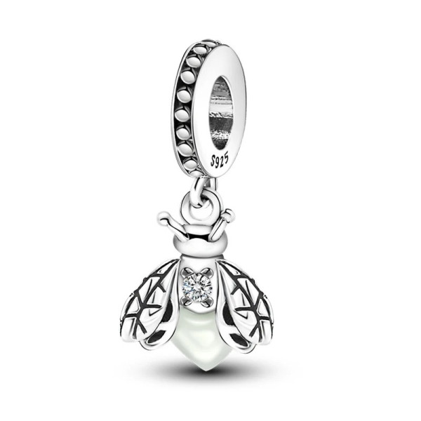 Bienen-Anhänger mit Zirkonia aus 925 Sterling Silber