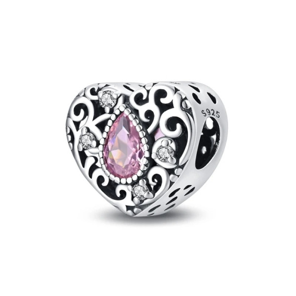 Herz-Anhänger mit Zirkonia aus 925 Sterling Silber
