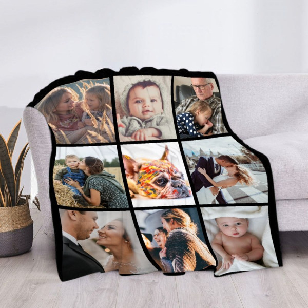 Kuscheldecke mit Foto  Multi-Bilder