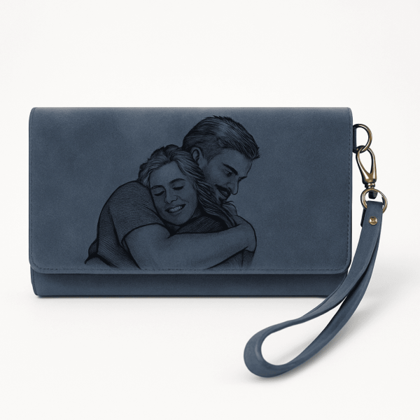 Damen Portemonnaie mit Gravur – personalisierte Brieftasche mit Foto & Text