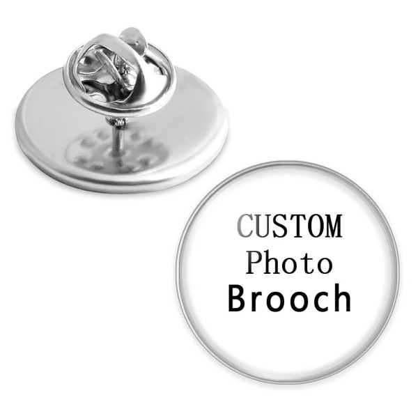 Runde Brosche mit eigenem Logo – Personalisierte Ansteckbrosche aus Edelstahl