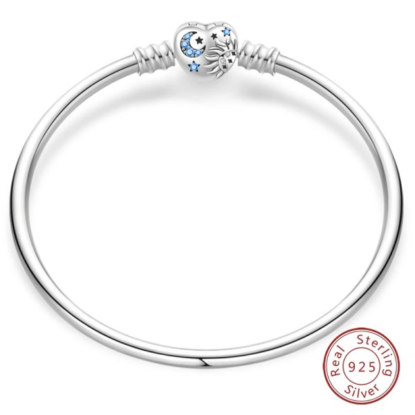 Sternemond Herz-Armband aus Sterling Silber