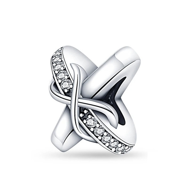 Unendlichkeit-Anhänger mit Zirkonia aus 925 Sterling Silber