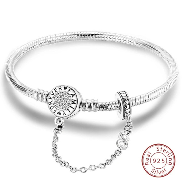 Forever Family Silberarmband aus 925 Sterling Silber
