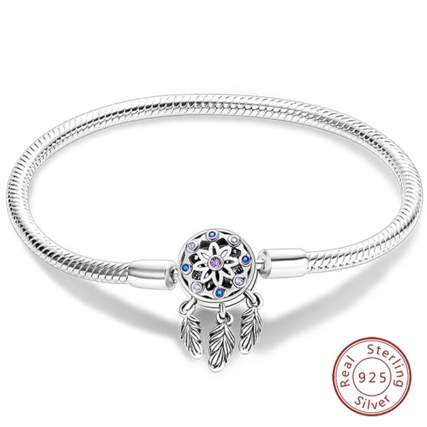 Silberarmband aus 925 Sterling Silber mit Buntem Zirkonia