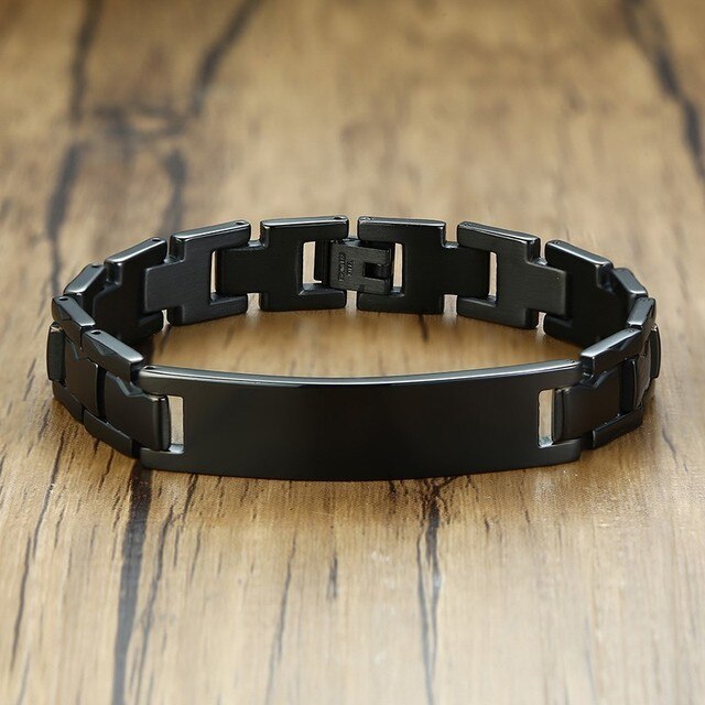 Herren Edelstahl Armband mit Gravur