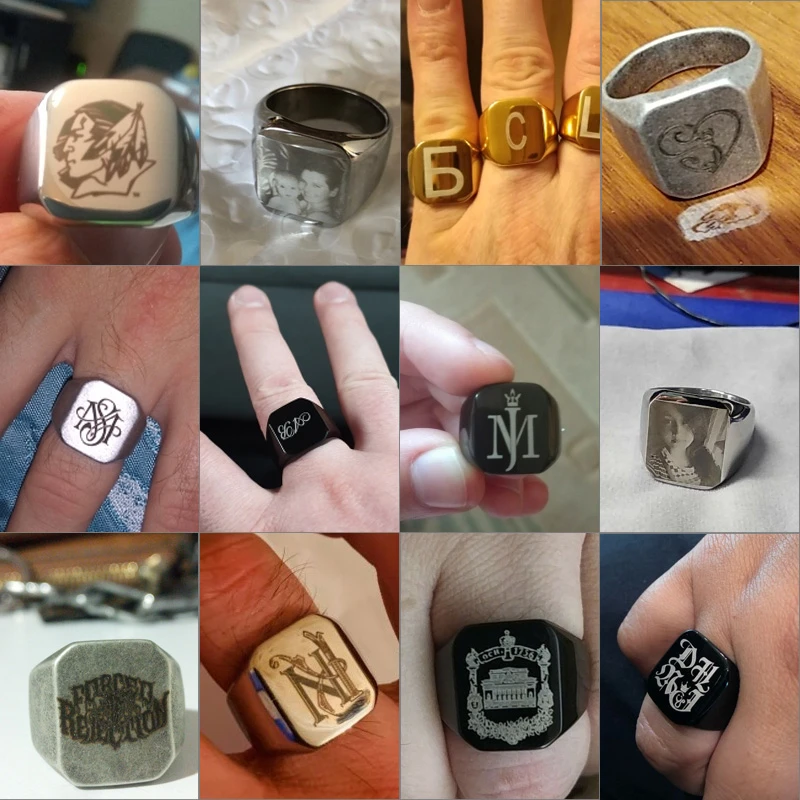 Personalisierter Ring mit Fotogravur