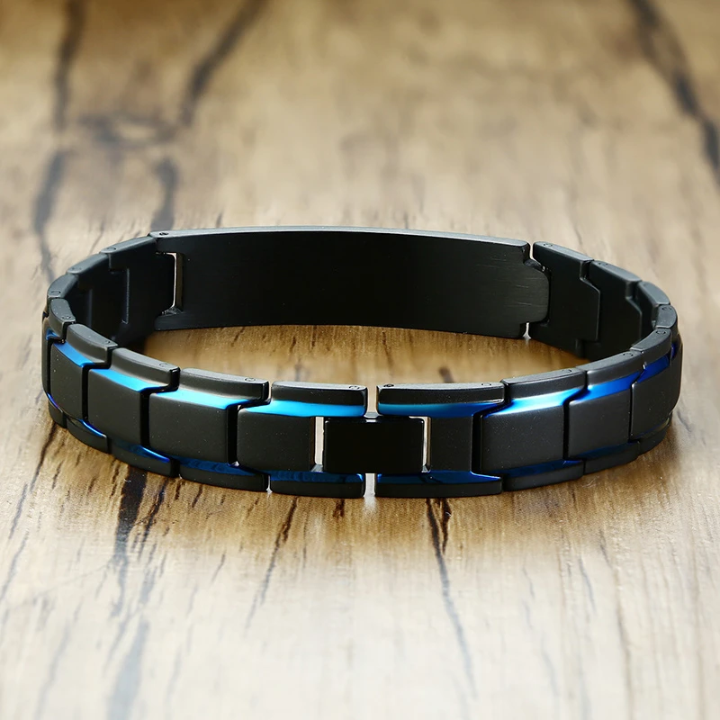 Edelstahl Herrenarmband mit Textgravur