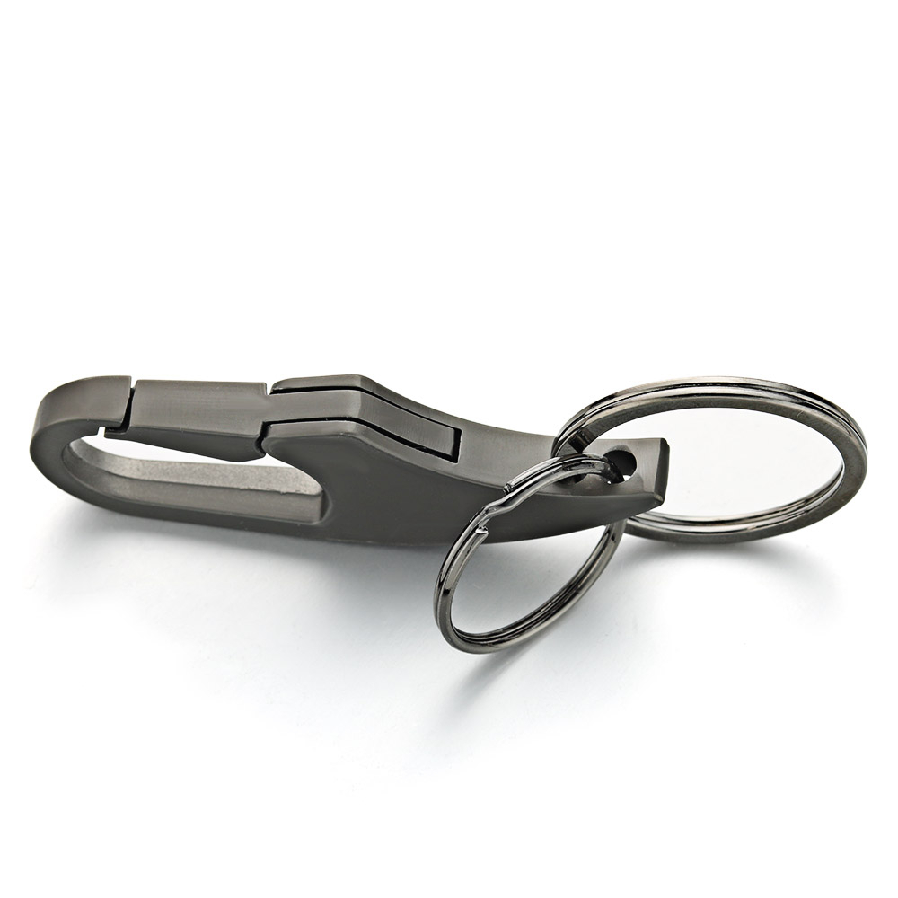 Karabiner Schlüsselanhänger aus Edelstahl