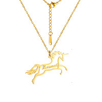 Einhorn-Namenskette Personalisiert Einhorn-Namenskette Personalisiert