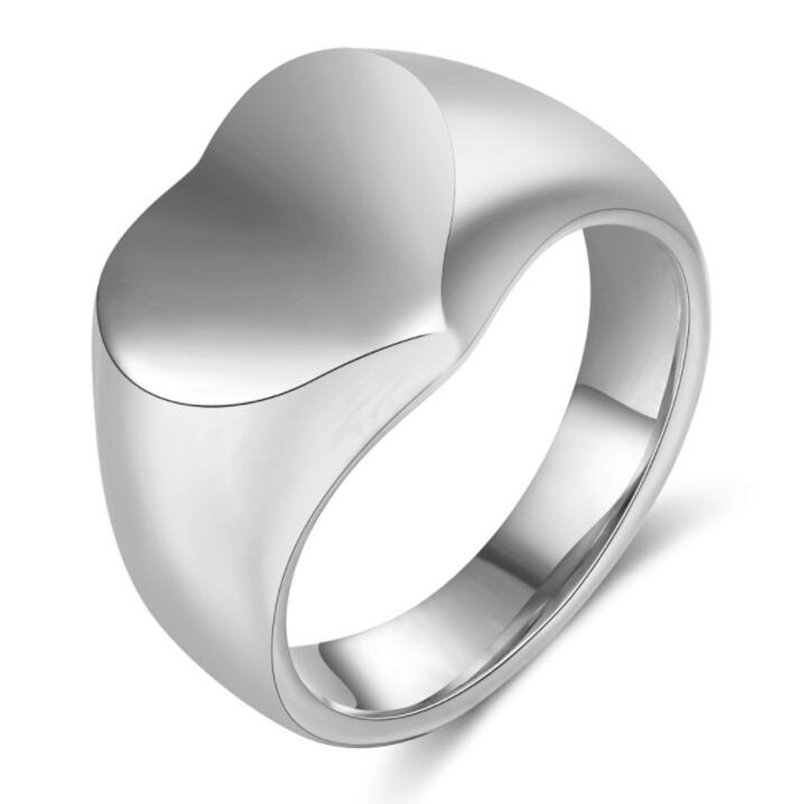 Herz Ring mit Gravur