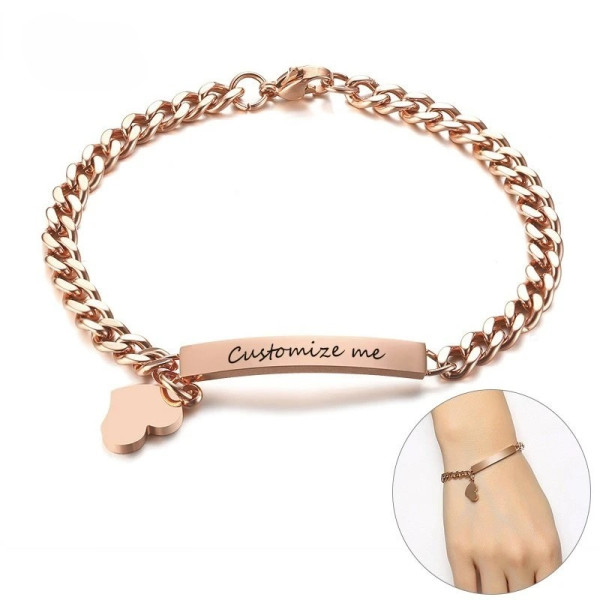 Gliederarmband mit Gravur – personalisiertes Schmuckstück für Damen