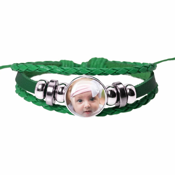 Fotoarmband mit eigenem Bild – Personalisiertes Bildmotiv-Armband aus Stoff & Edelstahl