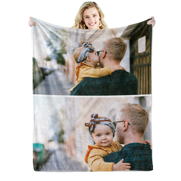 Fotodecke mit bedruckten Bildern - Fleecedecke