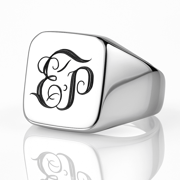 Foto-Ring – Personalisierter Edelstahl Ring mit Text & Bild-Gravur