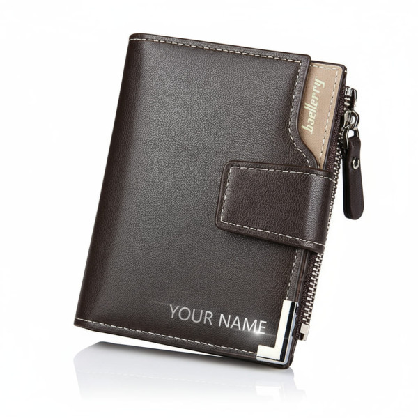Portemonnaie mit Gravur – personalisierte Brieftasche mit Münzfach