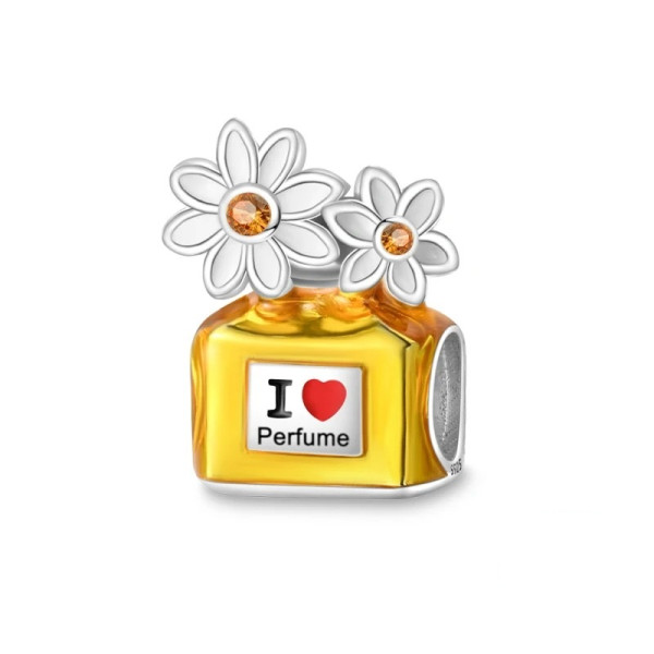 Parfüm-Anhänger mit Blumen Design aus 925 Sterling Silber