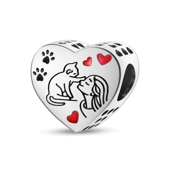 Katzen-Anhänger aus 925 Sterling Silber