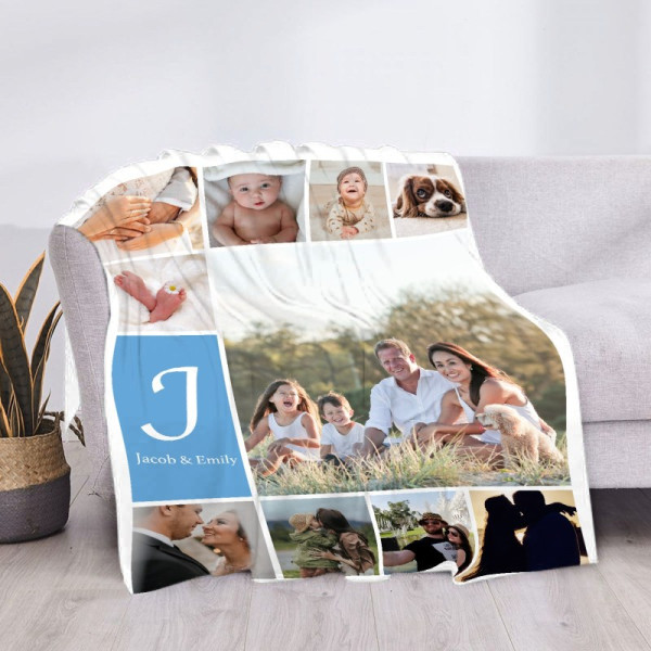 Kuscheldecke mit Foto  Multi-Bilder