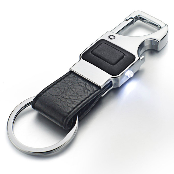 LED Karabiner Schlüsselanhänger Gravur