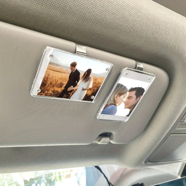 Auto-Sonnenschutz-Klammer mit eigenem Foto – Personalisiertes Autozubehör mit Bild