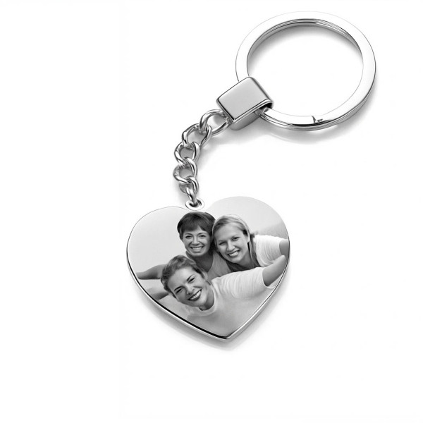 Gravur–Schlüsselanhänger mit Wunschtext & Bild