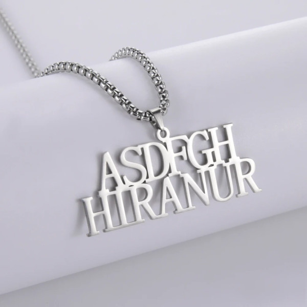 Multi-Namenskette Personalisierte Halskette (60cm Länge)