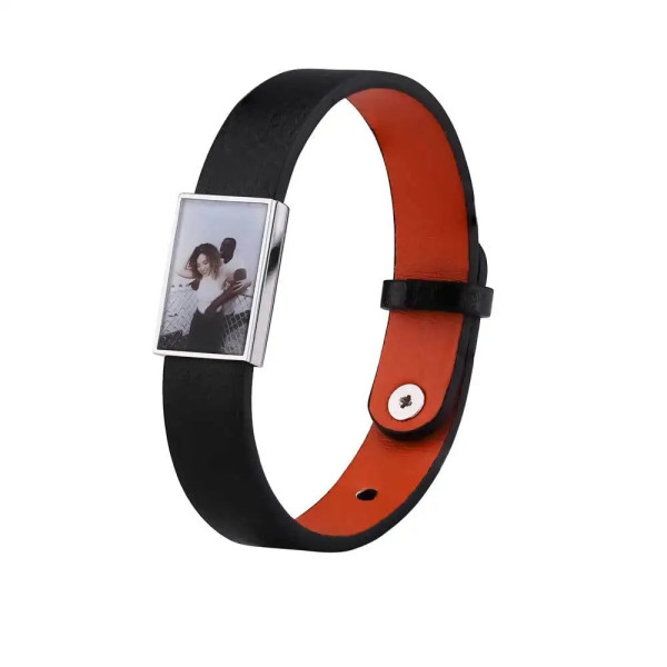 Lederarmband mit Foto – Personalisiertes Armband mit eigenem Bildmotiv