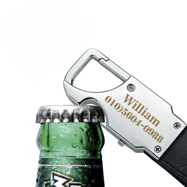 LED Karabiner Schlüsselanhänger Gravur