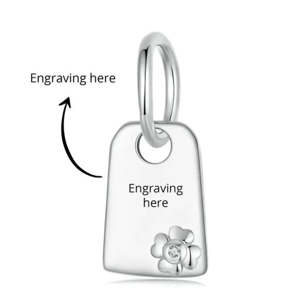 Personalisierter Anhänger mit Wunschgravur • 925er Sterling Silber