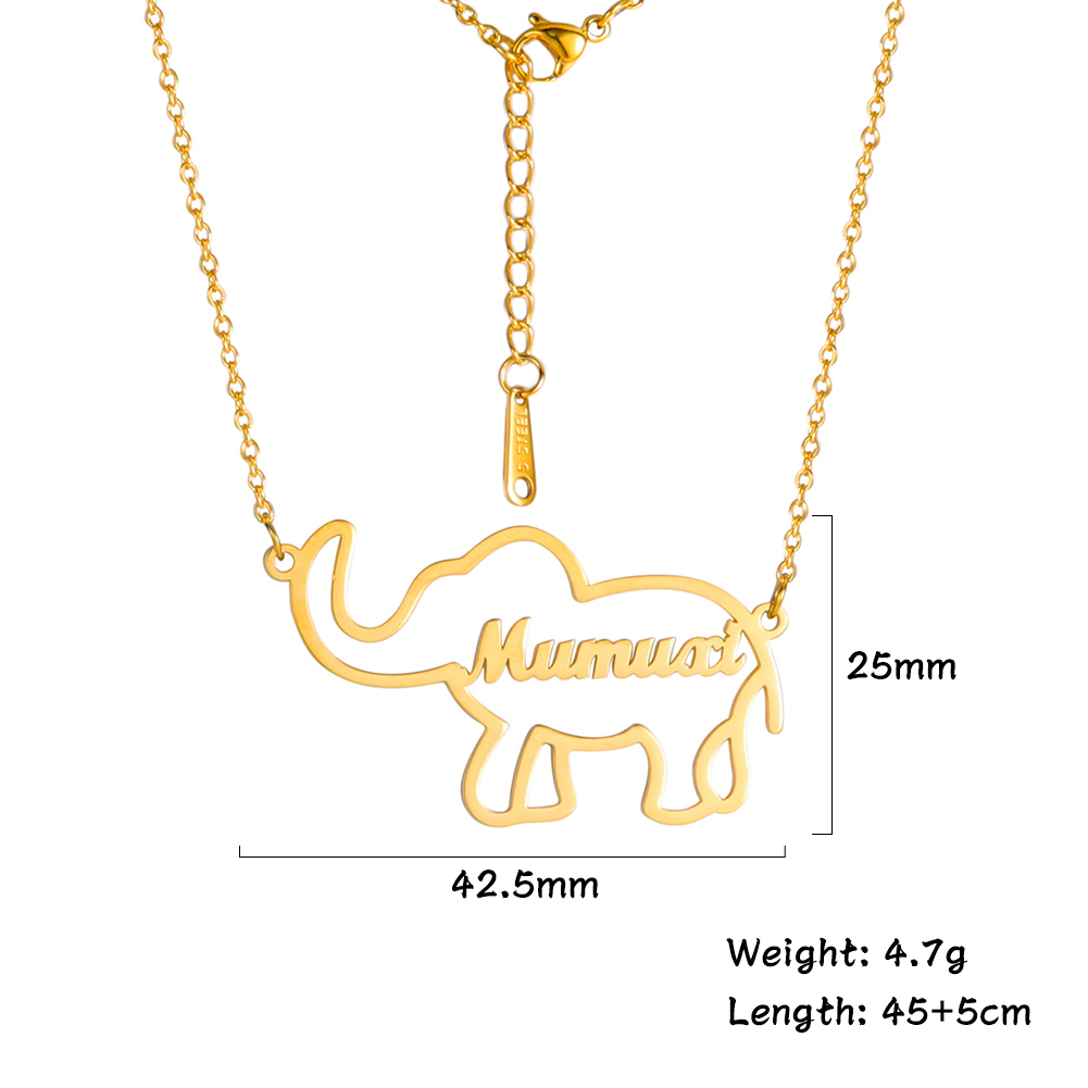 Elefant-Namenskette Personalisiert