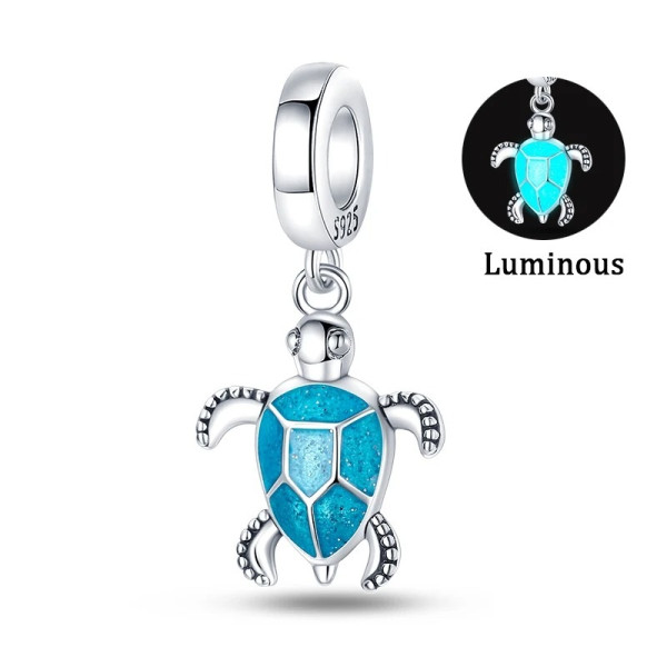 Schildkröte-Anhänger aus 925 Sterling Silber