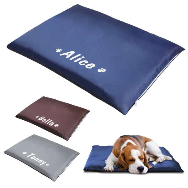 Hunde-Kissen mit Namen – Personalisierter Hunde Schlafplatz