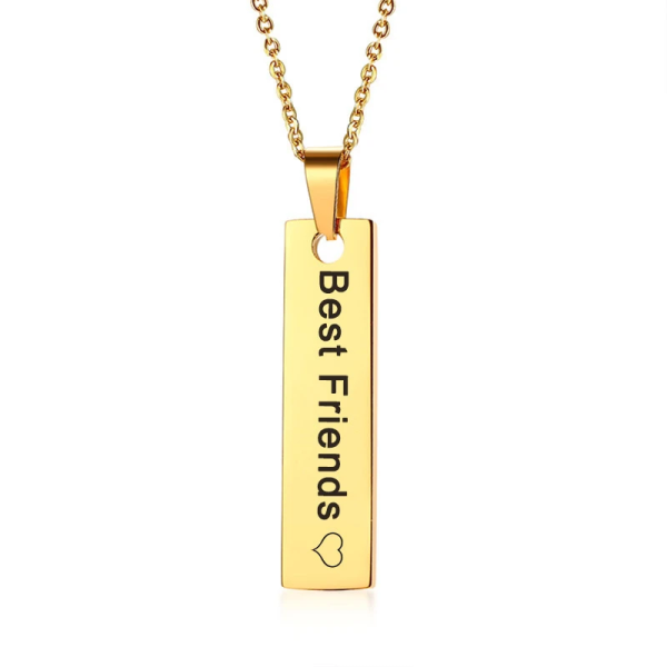 Edelstahl Halskette mit Gravur – personalisierter Schmuck mit Wunschtext